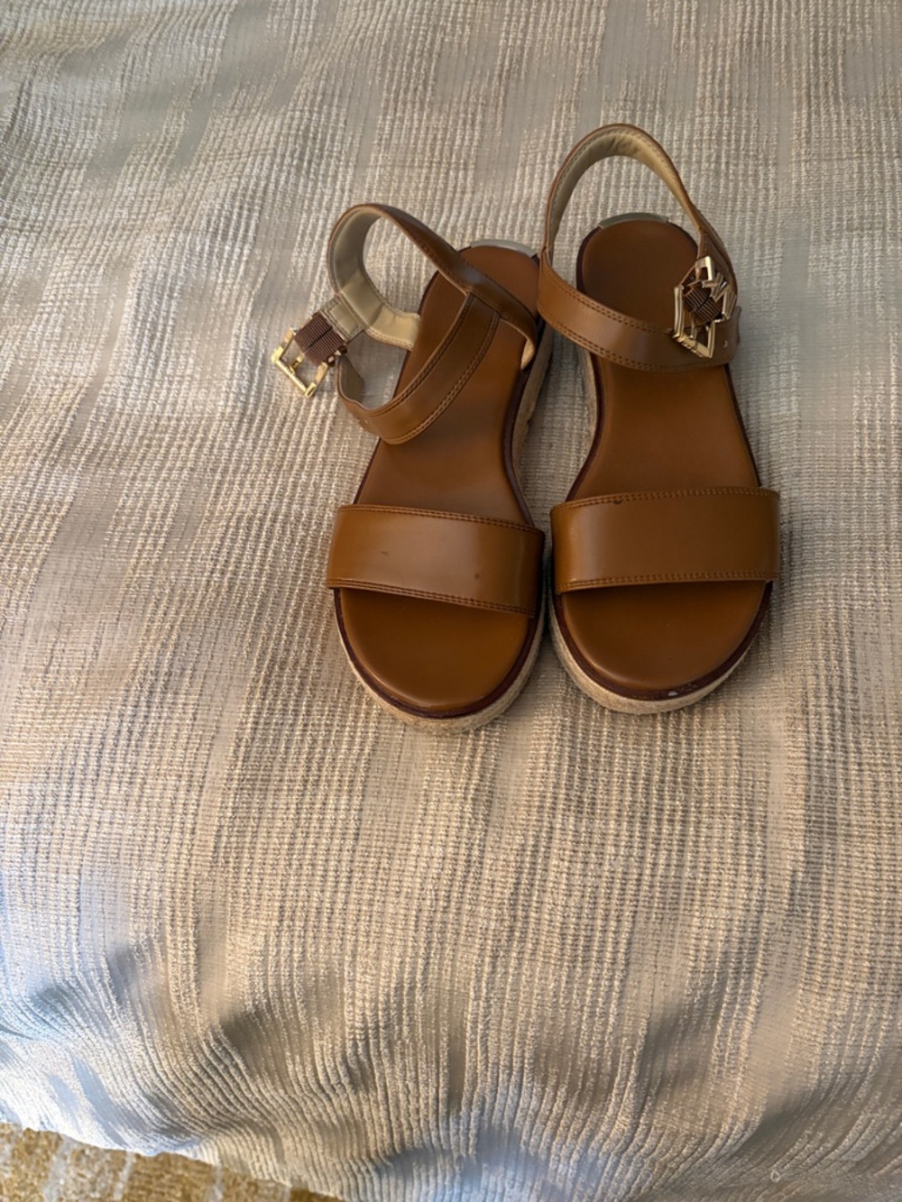 Woman’s Brown Leather Strap Sandals